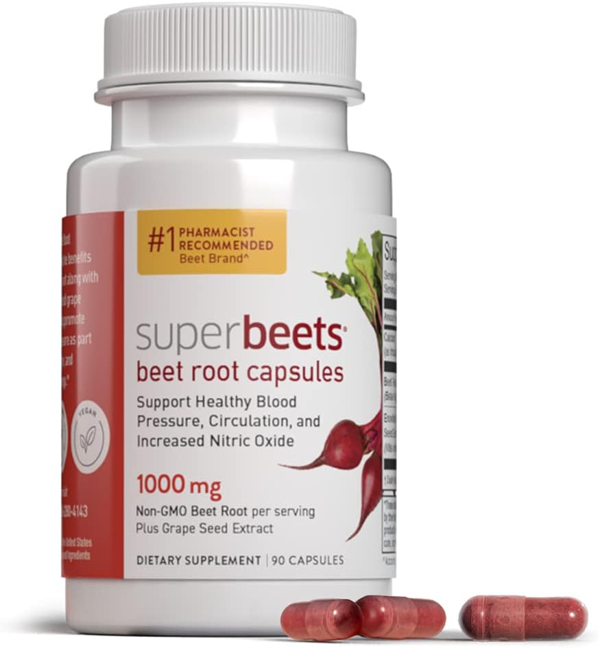 humanN SuperBeets Beet Root Capsules – 90 Count