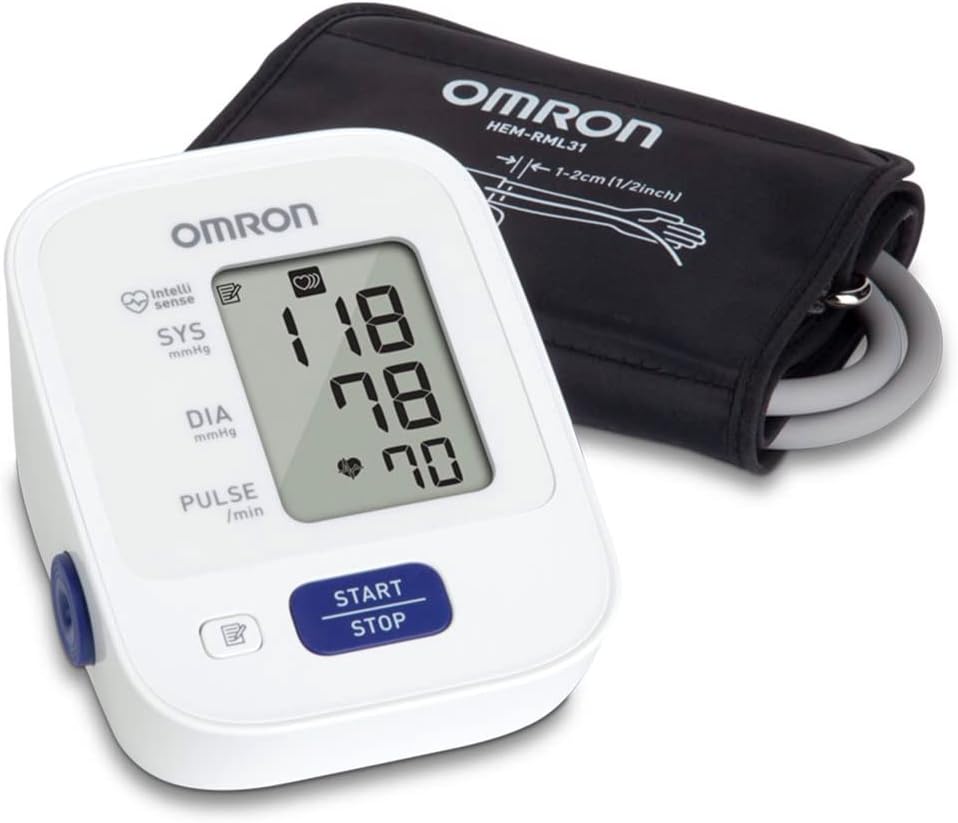 OMRON Bronze Blood Pressure Monitor, Upper Arm Cuff, Digital Blood Pressure Machine, Stores Up To 14 Readings